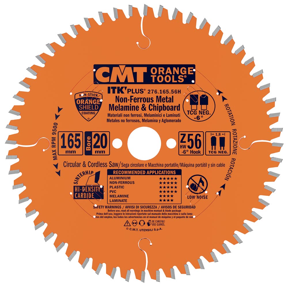 CMT Orange Tools 276.250.80M ITK-Plus® Non-Ferrous Metal & Composite Decking - THIN KERF Hardware Hardware Tools Industrial circular saw blades Woodworking Tools and accessories Ireland Maginn Machinery 05