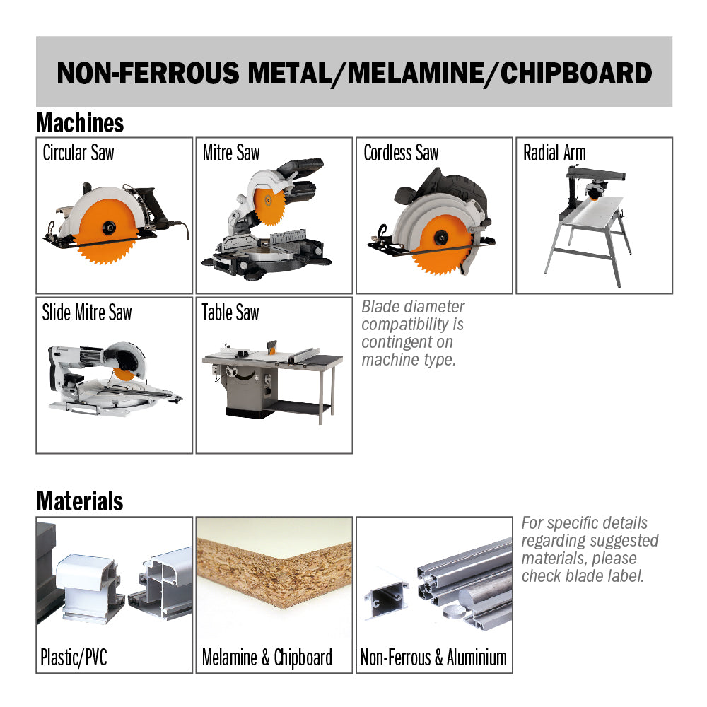 CMT Orange Tools 276.168.52H ITK-Plus® Non-Ferrous Metal & Composite Decking - THIN KERF Hardware Hardware Tools Industrial circular saw blades Woodworking Tools and accessories Ireland Maginn Machinery 04