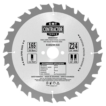 CMT Orange Tools K16040H-X10 K1-2 Contractor circular saw blade in Masterpack K CONTRACTOR® Hardware Hardware Tools Circular saw blades CMT Contractor Tools® - ITKPlus® Woodworking Tools and accessories Ireland Maginn Machinery 09