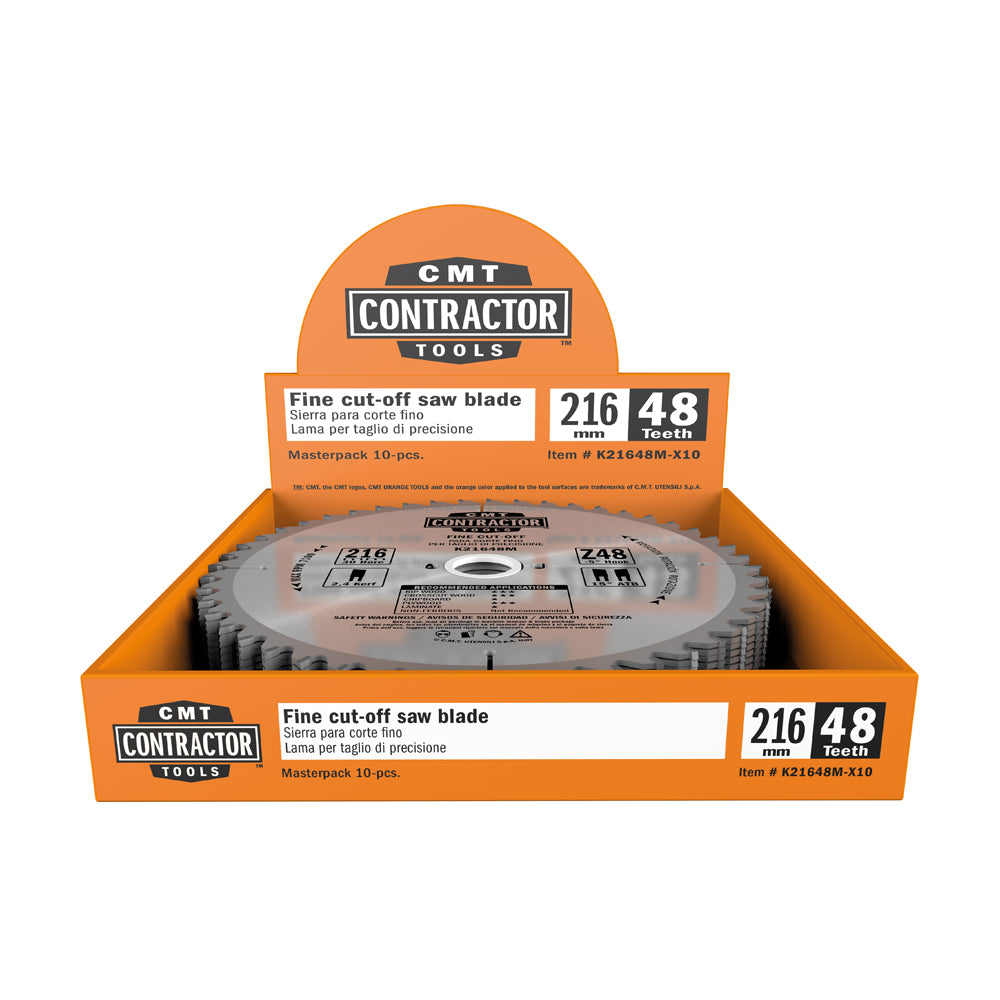 CMT Orange Tools K21624M-X10 K1-2 Contractor circular saw blade in Masterpack K CONTRACTOR® Hardware Hardware Tools Circular saw blades CMT Contractor Tools® - ITKPlus® Woodworking Tools and accessories Ireland Maginn Machinery 13