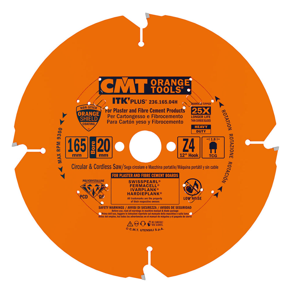 CMT Orange Tools 236.085.06G 236 DP SAW BLADES - ULTRA-HARD MATERIALS- LONG LIFE Hardware Hardware Tools Circular saw blades CMT Contractor Tools® - ITKPlus® Woodworking Tools and accessories Ireland Maginn Machinery 02