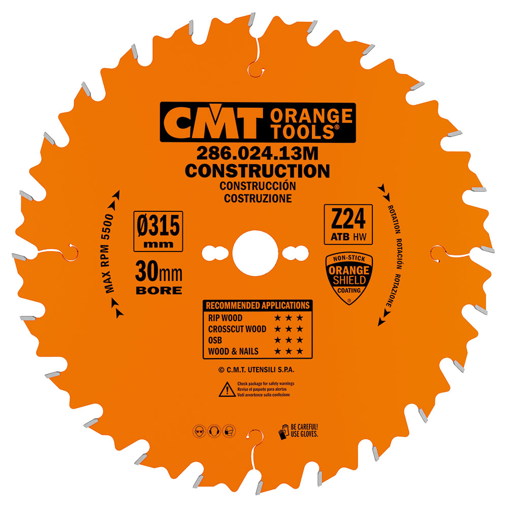 CMT Orange Tools 286.020.12M On-site Job Construction Industrial Industrial Tools Industrial circular saw blades Woodworking Tools and accessories Ireland Maginn Machinery 09