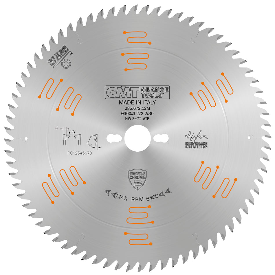 CMT Orange Tools 285.660.10M Industrial chrome coated circular saw blades Industrial Industrial Tools Industrial circular saw blades Woodworking Tools and accessories Ireland Maginn Machinery