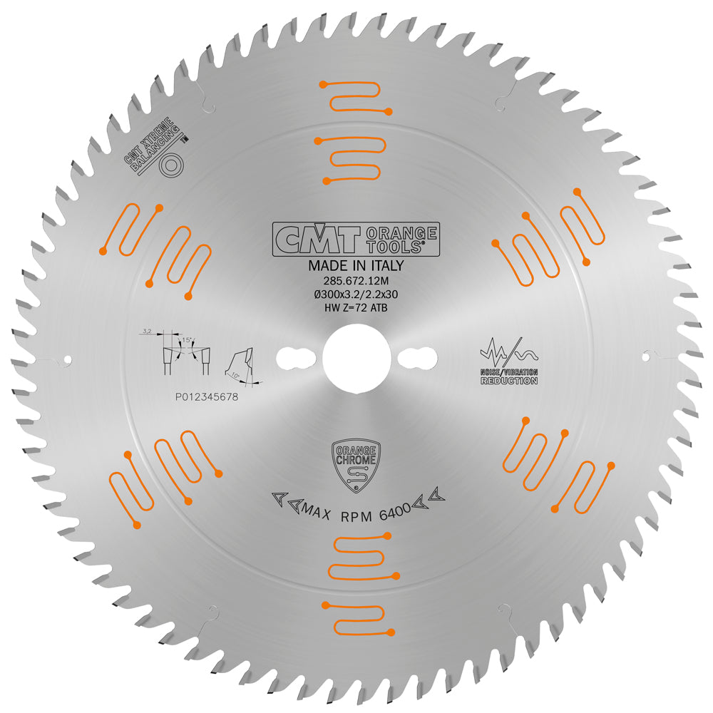 CMT Orange Tools 285.860.11M Industrial chrome coated circular saw blades Industrial Industrial Tools Industrial circular saw blades Woodworking Tools and accessories Ireland Maginn Machinery