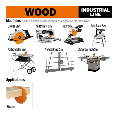 CMT Orange Tools 285.696.16M Industrial chrome coated circular saw blades Industrial Industrial Tools Industrial circular saw blades Woodworking Tools and accessories Ireland Maginn Machinery 03