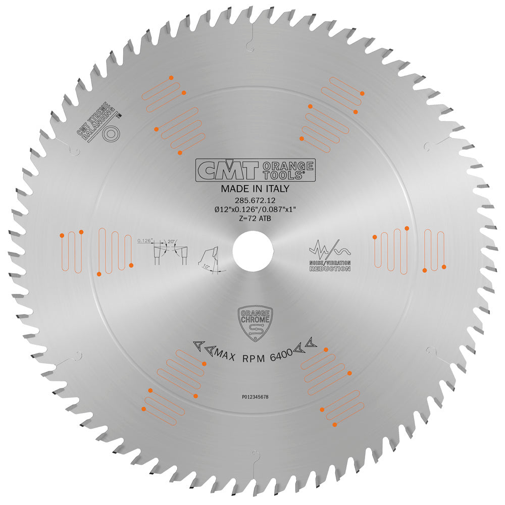 CMT Orange Tools 285.660.10M Industrial chrome coated circular saw blades Industrial Industrial Tools Industrial circular saw blades Woodworking Tools and accessories Ireland Maginn Machinery 05