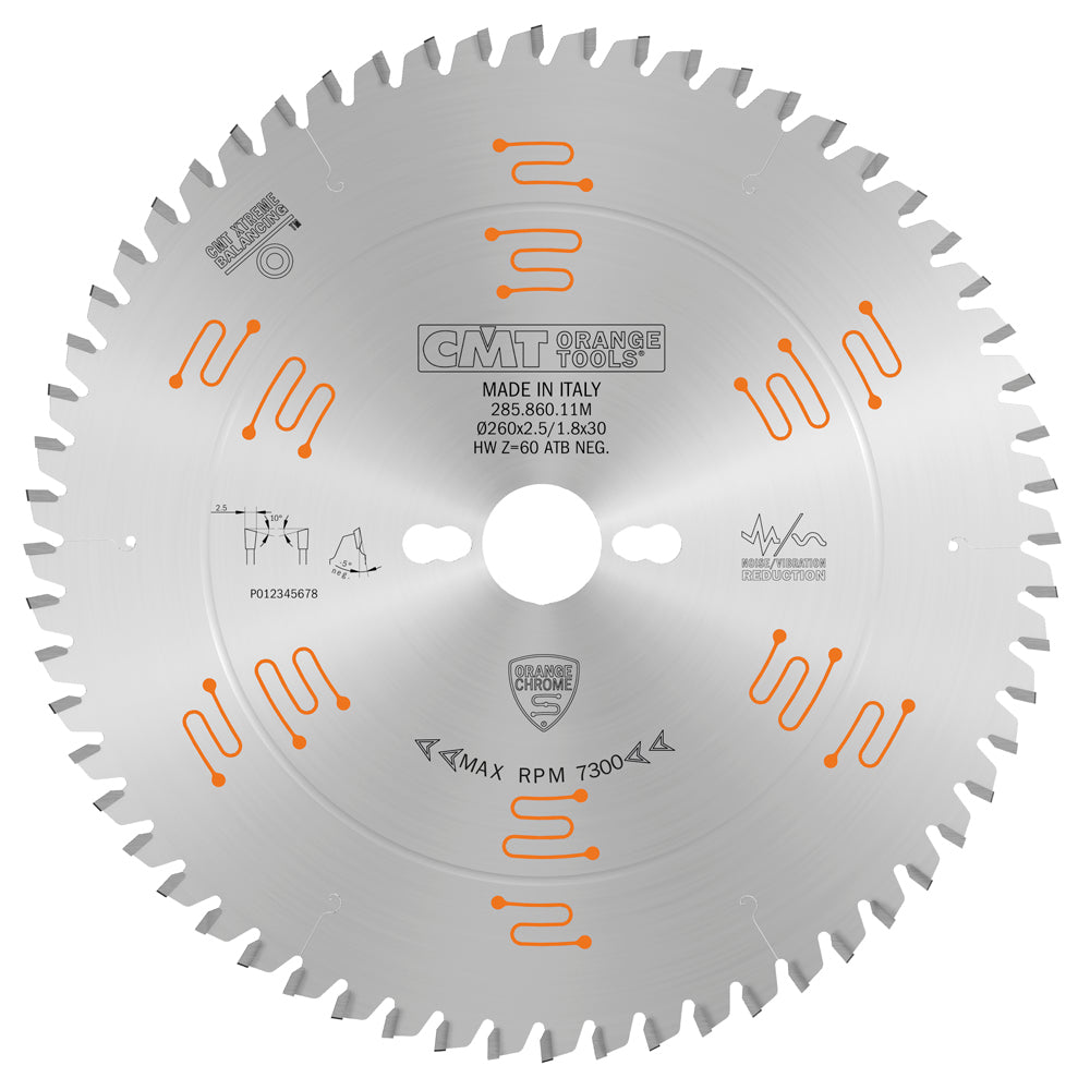 CMT Orange Tools 285.660.10M Industrial chrome coated circular saw blades Industrial Industrial Tools Industrial circular saw blades Woodworking Tools and accessories Ireland Maginn Machinery 08