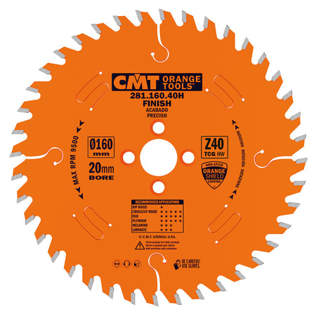 CMT Orange Tools 281.160.48H Industrial laminated and chipboard circular saw blades Industrial Industrial Tools Industrial circular saw blades Woodworking Tools and accessories Ireland Maginn Machinery 04