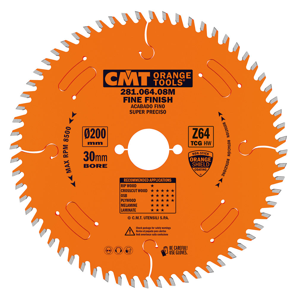 CMT Orange Tools 281.160.48H Industrial laminated and chipboard circular saw blades Industrial Industrial Tools Industrial circular saw blades Woodworking Tools and accessories Ireland Maginn Machinery 05