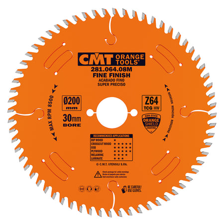 CMT Orange Tools 281.160.48H Industrial laminated and chipboard circular saw blades Industrial Industrial Tools Industrial circular saw blades Woodworking Tools and accessories Ireland Maginn Machinery 05