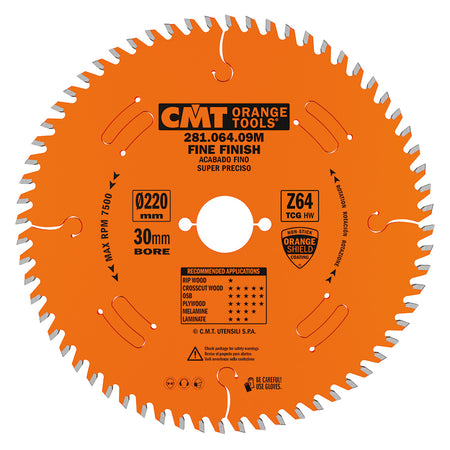 CMT Orange Tools 281.064.08M Industrial laminated and chipboard circular saw blades Industrial Industrial Tools Industrial circular saw blades Woodworking Tools and accessories Ireland Maginn Machinery 06