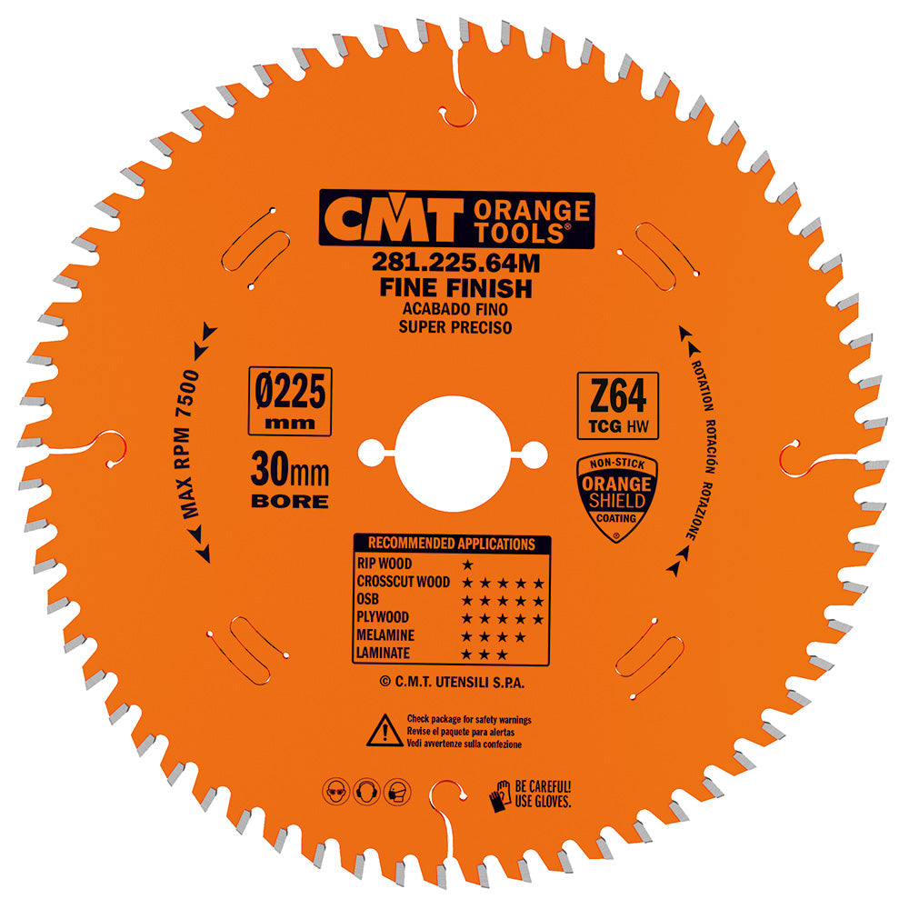 CMT Orange Tools 281.064.08M Industrial laminated and chipboard circular saw blades Industrial Industrial Tools Industrial circular saw blades Woodworking Tools and accessories Ireland Maginn Machinery 07