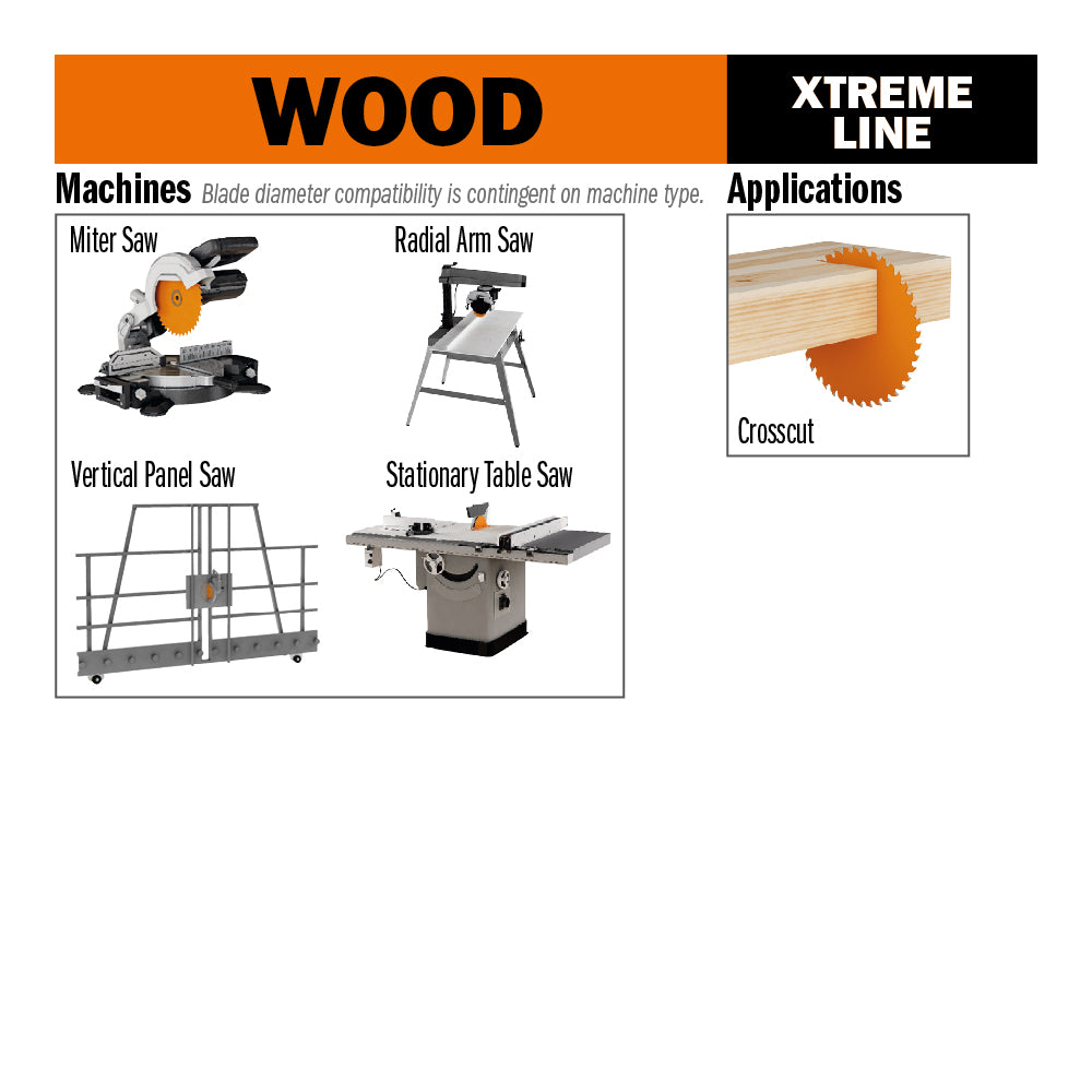 CMT Orange Tools 237.048.10M XTreme diamond laminated and chipboard circular saw blades - LONG LIFE Industrial Industrial Tools Industrial circular saw blades Woodworking Tools and accessories Ireland Maginn Machinery 03