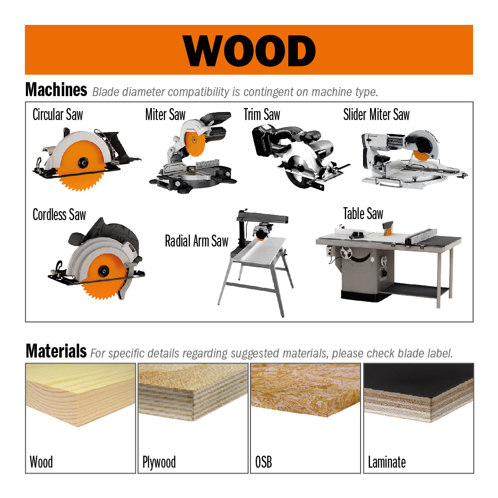 CMT Orange Tools 272.136.36H 272 ITK Plus finishing Thin Kerf saw blades Hardware Hardware Tools Circular saw blades CMT Contractor Tools® - ITKPlus® Woodworking Tools and accessories Ireland Maginn Machinery 03