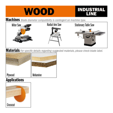 CMT Orange Tools 285.108.14R Fine finishing circular saw blades Industrial Industrial Tools Industrial circular saw blades Woodworking Tools and accessories Ireland Maginn Machinery 04