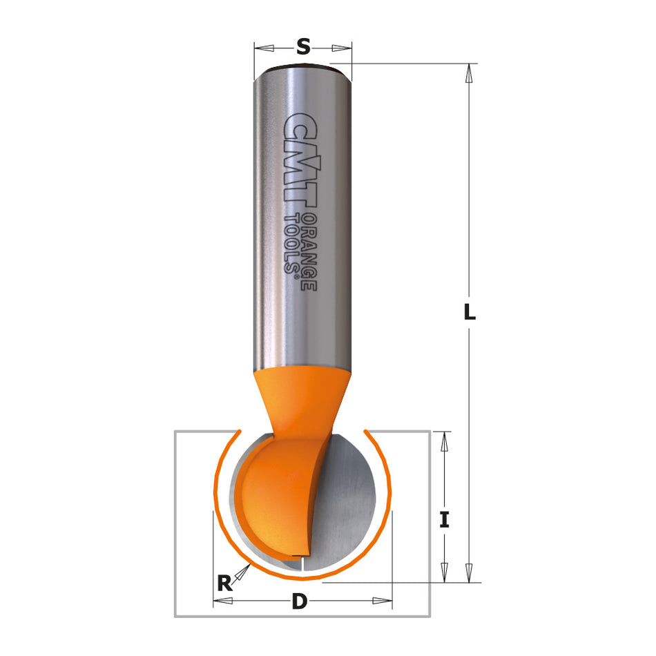 CMT Orange Tools 968.190.11 Ball End Bit industrial industrial Tools Industrial router bits Woodworking Tools and accessories Ireland Maginn Machinery 02