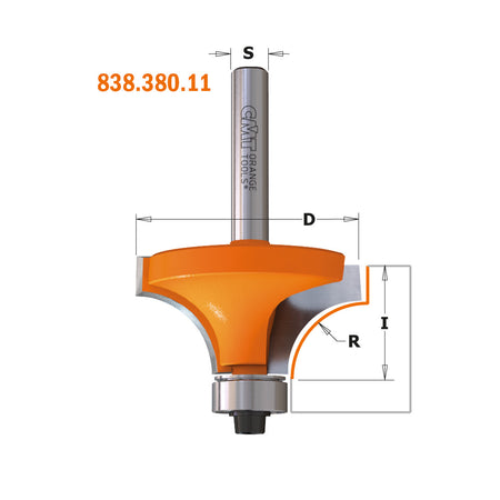 CMT Orange Tools 838.187.11 Roundover router bits industrial industrial Tools Industrial router bits Woodworking Tools and accessories Ireland Maginn Machinery 02