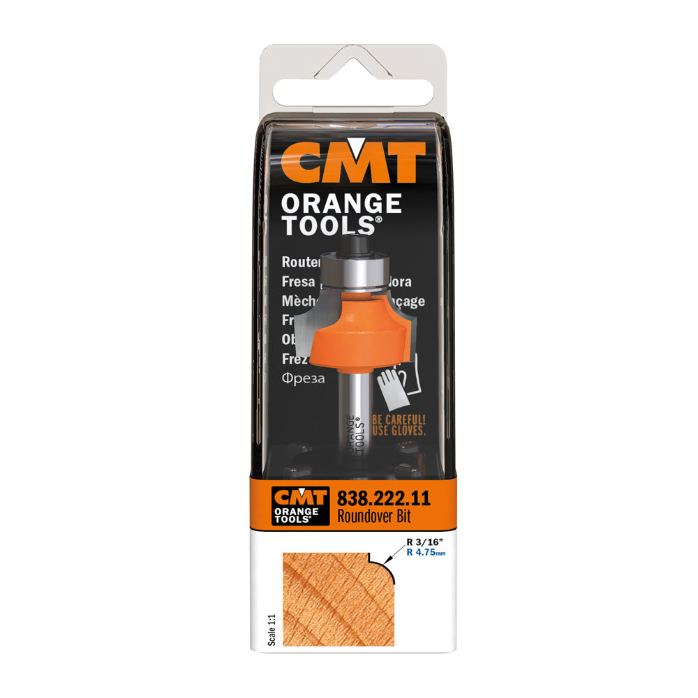 CMT Orange Tools 838.222.11 Roundover router bits industrial industrial Tools Industrial router bits Woodworking Tools and accessories Ireland Maginn Machinery 16