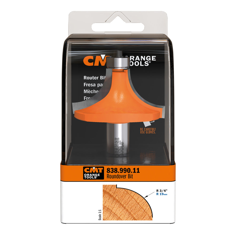 CMT Orange Tools 738.190.11 Roundover router bits industrial industrial Tools Industrial router bits Woodworking Tools and accessories Ireland Maginn Machinery 18