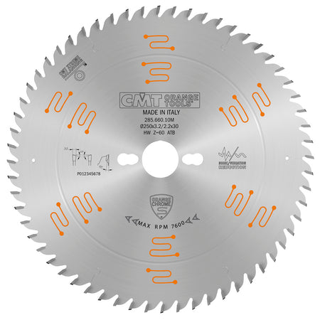 CMT Orange Tools 285.660.10M Industrial chrome coated circular saw blades Industrial Industrial Tools Industrial circular saw blades Woodworking Tools and accessories Ireland Maginn Machinery 10