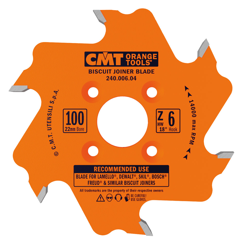 CMT Orange Tools 240.006.04 Biscuit joiner circular saw blades Industrial Industrial Tools Industrial circular saw blades Woodworking Tools and accessories Ireland Maginn Machinery 04