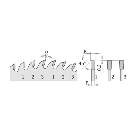 CMT Orange Tools 295.078.10M XTreme Laminated and Chipboard - Long life sharpening- POSITIVE Industrial Industrial Tools Industrial circular saw blades Woodworking Tools and accessories Ireland Maginn Machinery 03