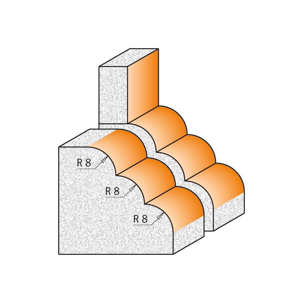 CMT Orange Tools 880.521.11 Solid surface decorative edge profile router bits industrial industrial Tools Industrial router bits Woodworking Tools and accessories Ireland Maginn Machinery 03