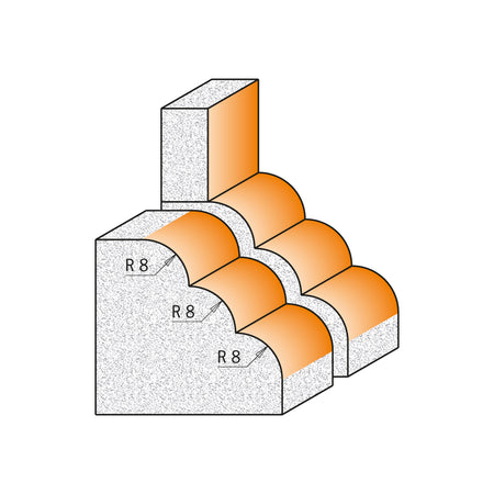 CMT Orange Tools 880.521.11 Solid surface decorative edge profile router bits industrial industrial Tools Industrial router bits Woodworking Tools and accessories Ireland Maginn Machinery 03