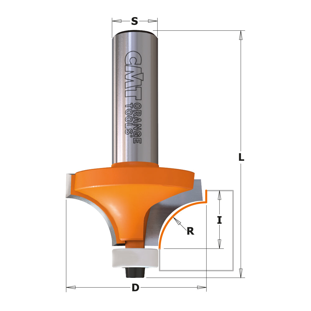 CMT Orange Tools 880.501.11 Solid surface rounding over bits industrial industrial Tools Industrial router bits Woodworking Tools and accessories Ireland Maginn Machinery 02