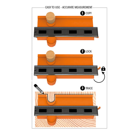 CMT Orange Tools CDG-001 Contour Duplicator Gauge Hardware Hardware Tools Systems and accessories Woodworking Tools and accessories Ireland Maginn Machinery 02