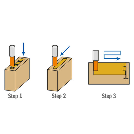 CMT Orange Tools 161.120.11 Carbide Spiral Slot Mortising bit with Chip-Breaker Hardware Hardware Tools Slot mortising bits Woodworking Tools and accessories Ireland Maginn Machinery 06