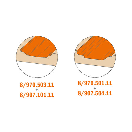 CMT Orange Tools 870.101.11 Stile & Panel Router Bits for MDF industrial industrial Tools Industrial router bits Woodworking Tools and accessories Ireland Maginn Machinery 06