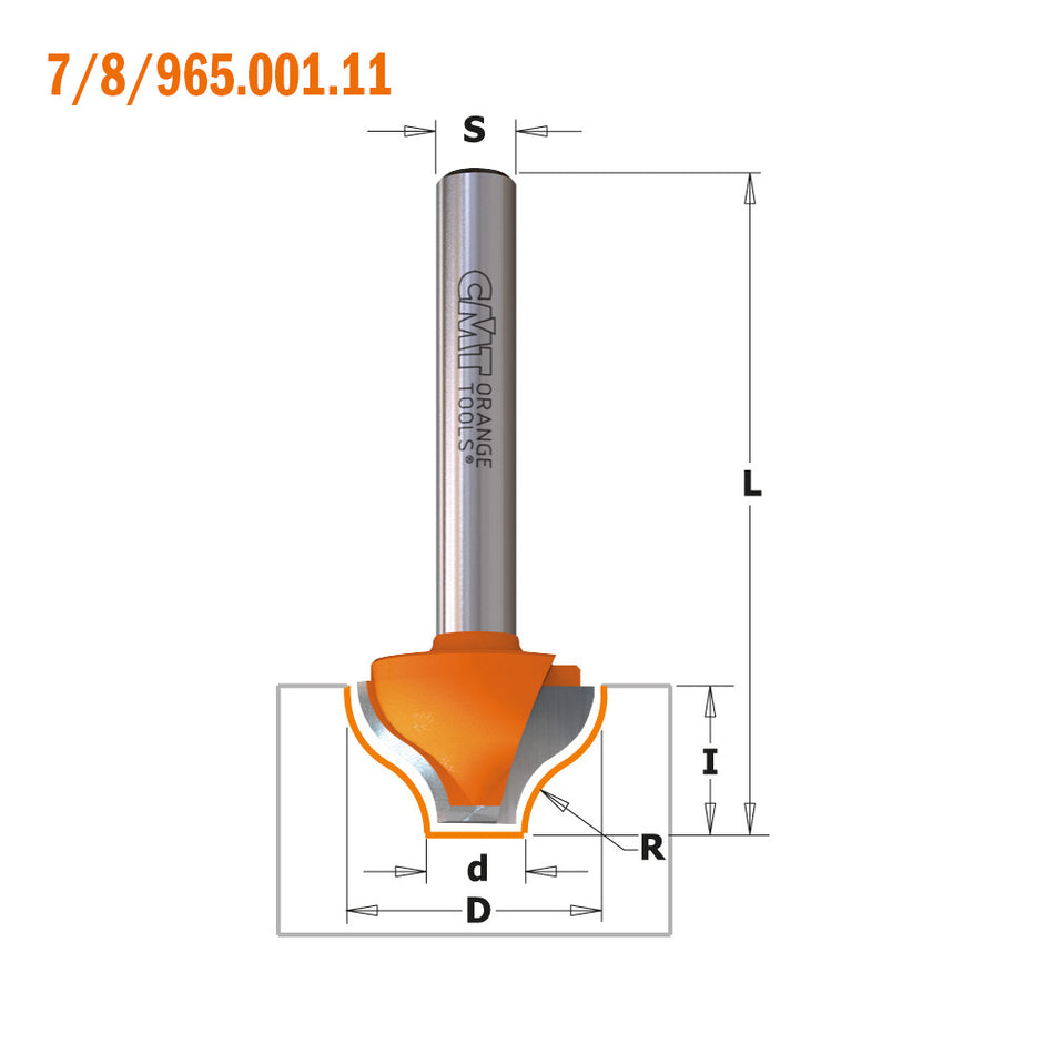 CMT Orange Tools 965.501.11 Decorative Beading Bits industrial industrial Tools Industrial router bits Woodworking Tools and accessories Ireland Maginn Machinery 02
