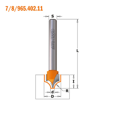 CMT Orange Tools 865.504.11 Decorative Beading Bits industrial industrial Tools Industrial router bits Woodworking Tools and accessories Ireland Maginn Machinery 06