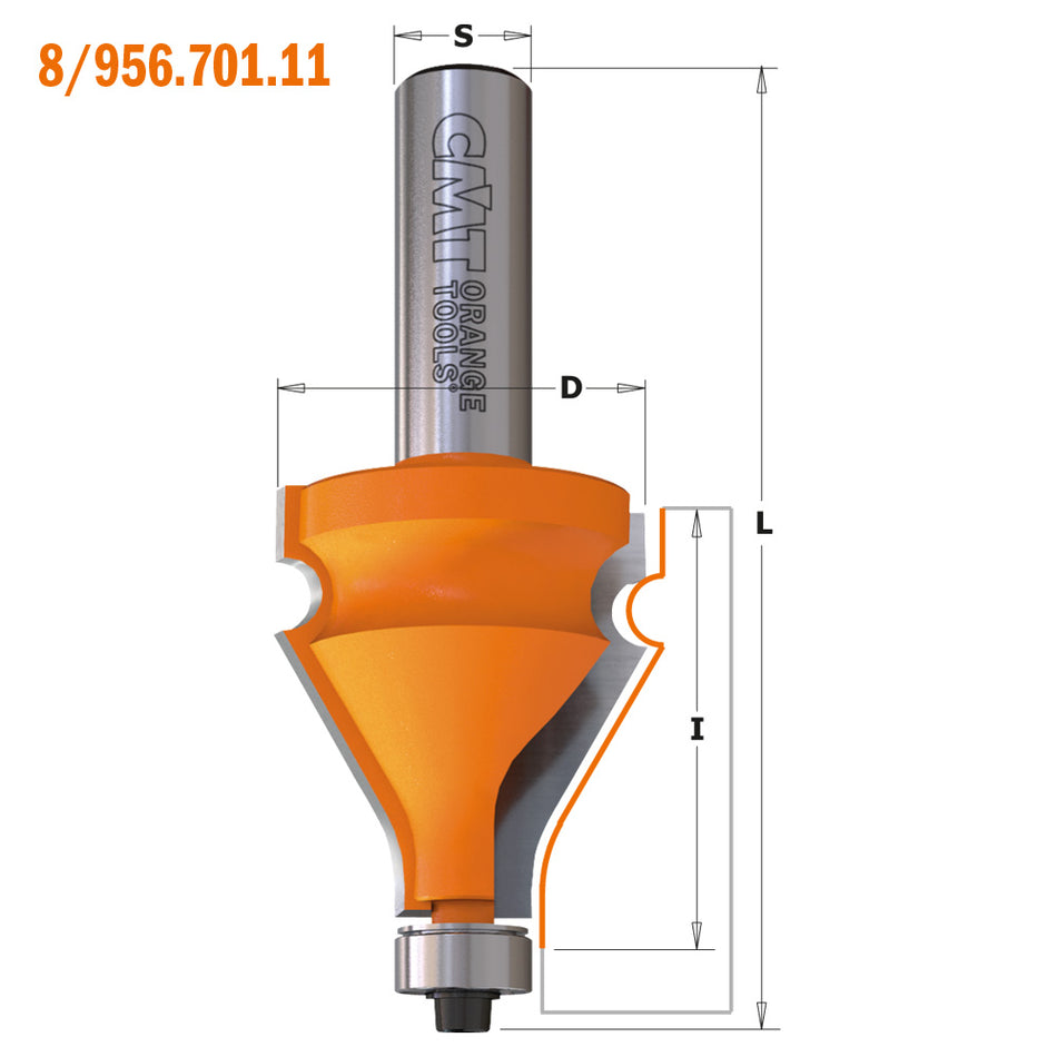 CMT Orange Tools 856.601.11 Table Edge & Hand Rail Bits industrial industrial Tools Industrial router bits Woodworking Tools and accessories Ireland Maginn Machinery 02