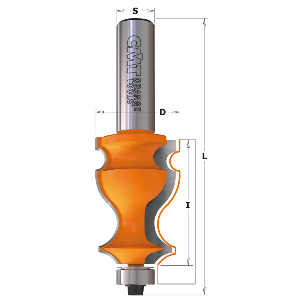 CMT Orange Tools 855.902.11 Moulding Bits with bearing industrial industrial Tools Industrial router bits Woodworking Tools and accessories Ireland Maginn Machinery 02