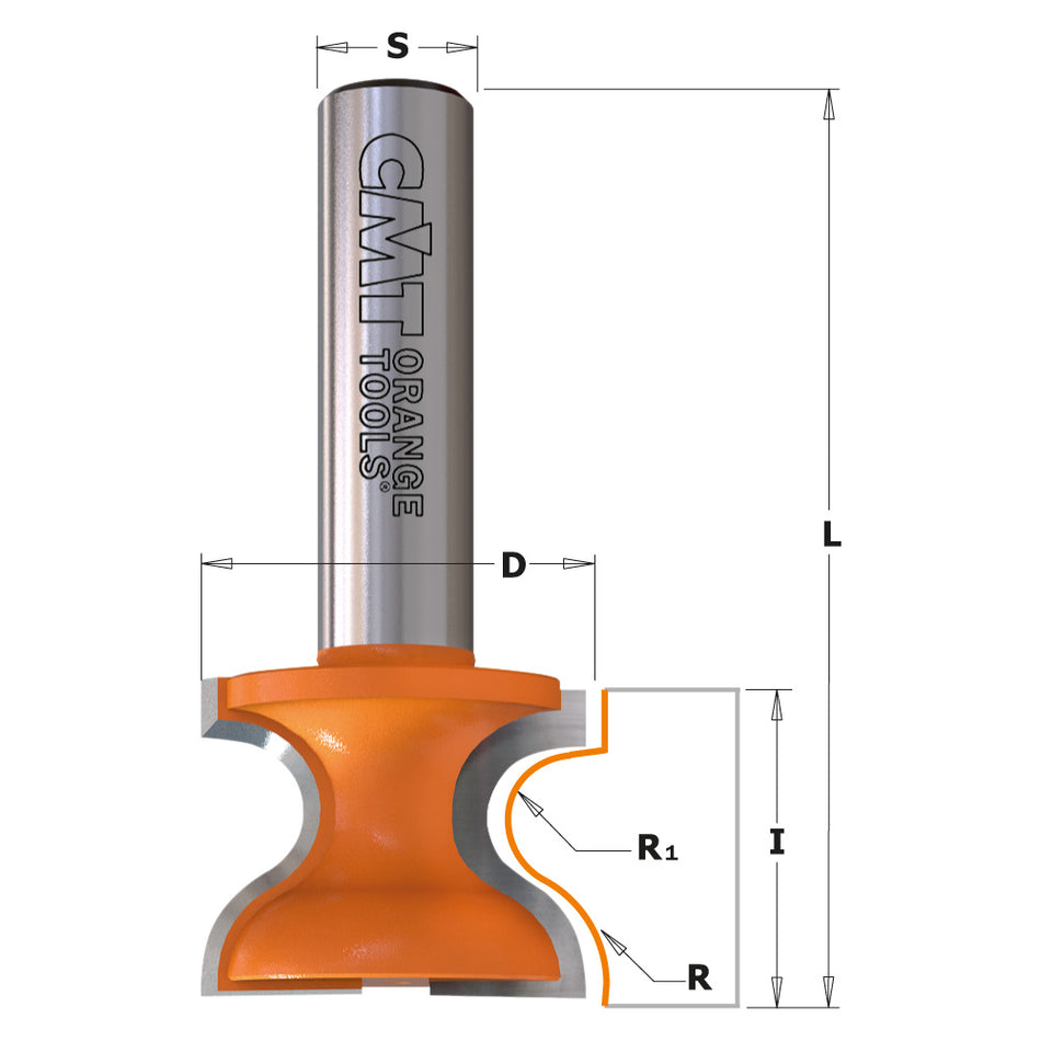 CMT Orange Tools 855.805.11 Window sill & finger pull router bits industrial industrial Tools Industrial router bits Woodworking Tools and accessories Ireland Maginn Machinery 02