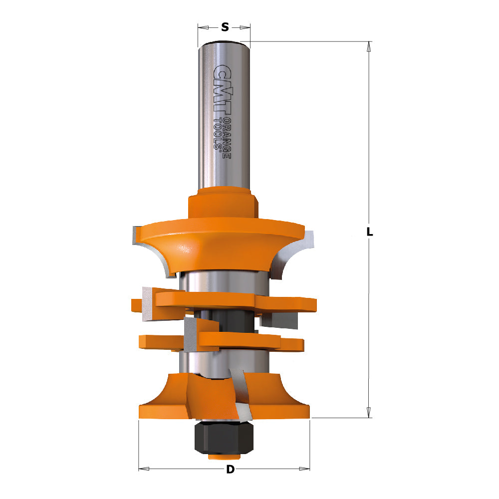 CMT Orange Tools 855.806.11 2-Piece Entry Door Router Bit Set industrial industrial Tools Industrial router bits Woodworking Tools and accessories Ireland Maginn Machinery 02