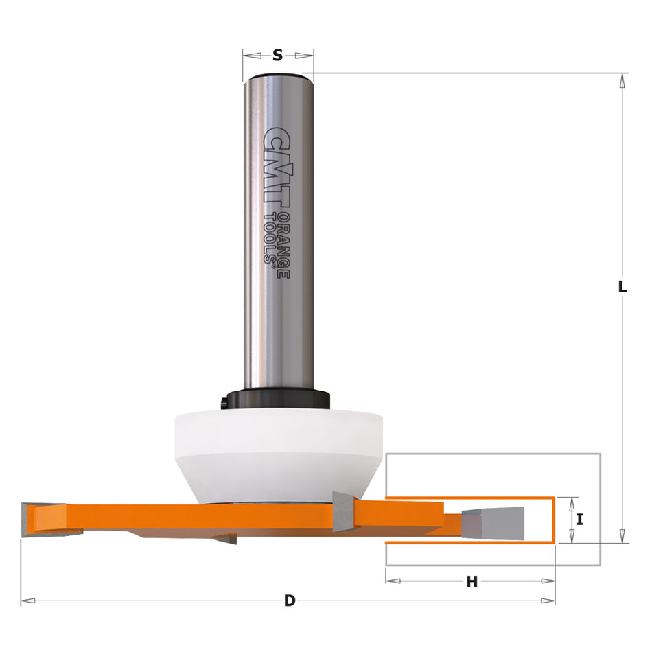 CMT Orange Tools 822.033.11B 4-Wing Cut Out Slot Cutters for Solid Surfaces industrial industrial Tools Industrial router bits Woodworking Tools and accessories Ireland Maginn Machinery 02