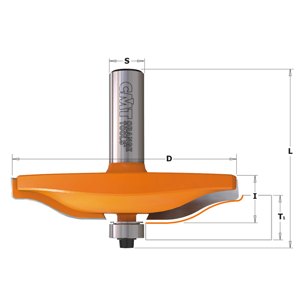 CMT Orange Tools 890.501.11 Horizontal Raised panel router bits industrial industrial Tools Industrial router bits Woodworking Tools and accessories Ireland Maginn Machinery 02