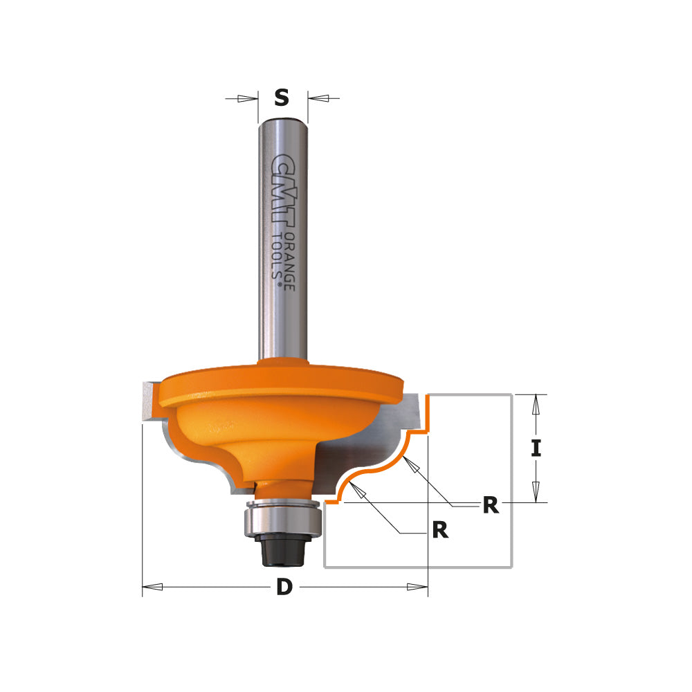 CMT Orange Tools 847.825.11 Ogee with fillet router bits industrial industrial Tools Industrial router bits Woodworking Tools and accessories Ireland Maginn Machinery 02