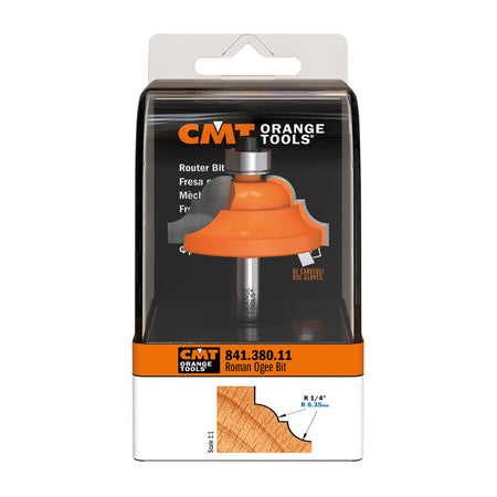 CMT Orange Tools 841.380.11 Roman ogee router bits industrial industrial Tools Industrial router bits Woodworking Tools and accessories Ireland Maginn Machinery 04