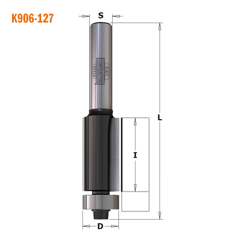 CMT Orange Tools K906-096 Flush Trim Bits Hardware Hardware Tools Contractor router bits Woodworking Tools and accessories Ireland Maginn Machinery 02