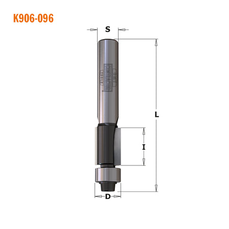 CMT Orange Tools K906-096 Flush Trim Bits Hardware Hardware Tools Contractor router bits Woodworking Tools and accessories Ireland Maginn Machinery 03