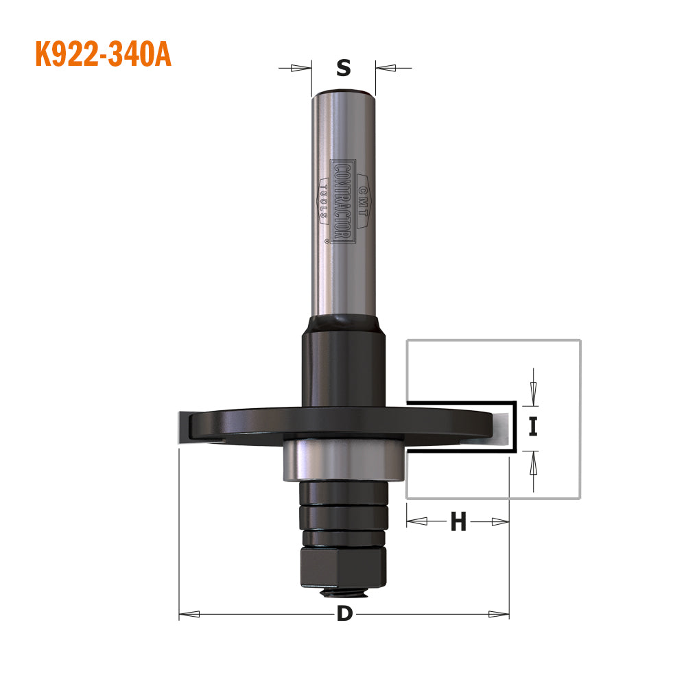 CMT Orange Tools K922-330A Slot Cutters Hardware Hardware Tools Contractor router bits Woodworking Tools and accessories Ireland Maginn Machinery 04