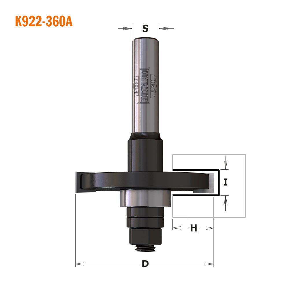 CMT Orange Tools K922-330A Slot Cutters Hardware Hardware Tools Contractor router bits Woodworking Tools and accessories Ireland Maginn Machinery 05