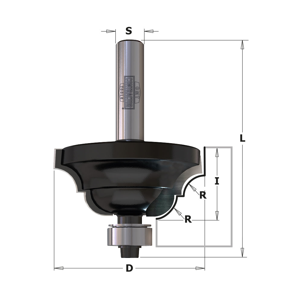 CMT Orange Tools K941-430 Classical Ogee Bits Hardware Hardware Tools Contractor router bits Woodworking Tools and accessories Ireland Maginn Machinery 02