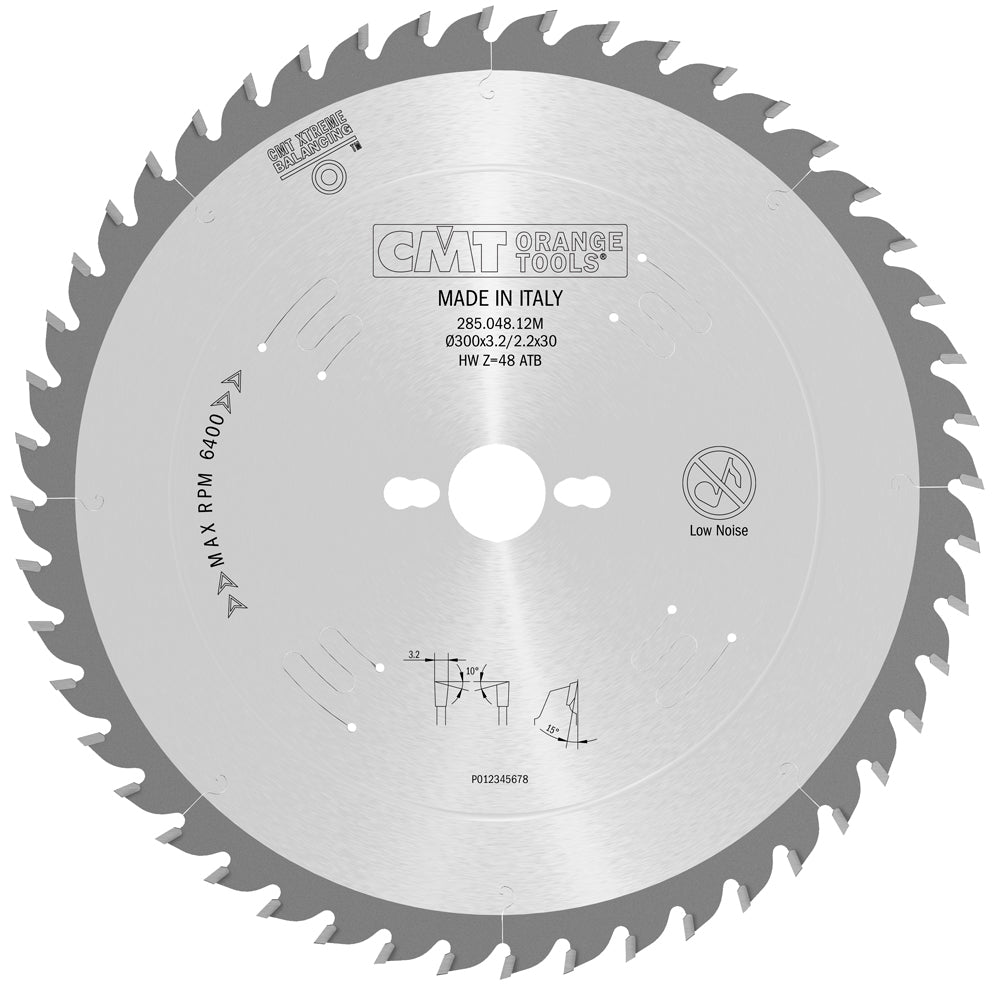 CMT Orange Tools 285.048.12R Ripping & Crosscut (General Purpose) Industrial Industrial Tools Industrial circular saw blades Woodworking Tools and accessories Ireland Maginn Machinery