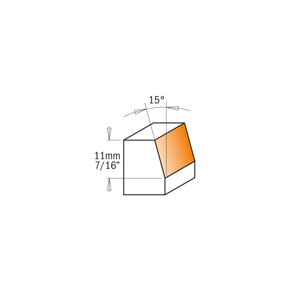 CMT Orange Tools 809.016.11 Non-blocking combination trimmer bits industrial industrial Tools Industrial router bits Woodworking Tools and accessories Ireland Maginn Machinery 03