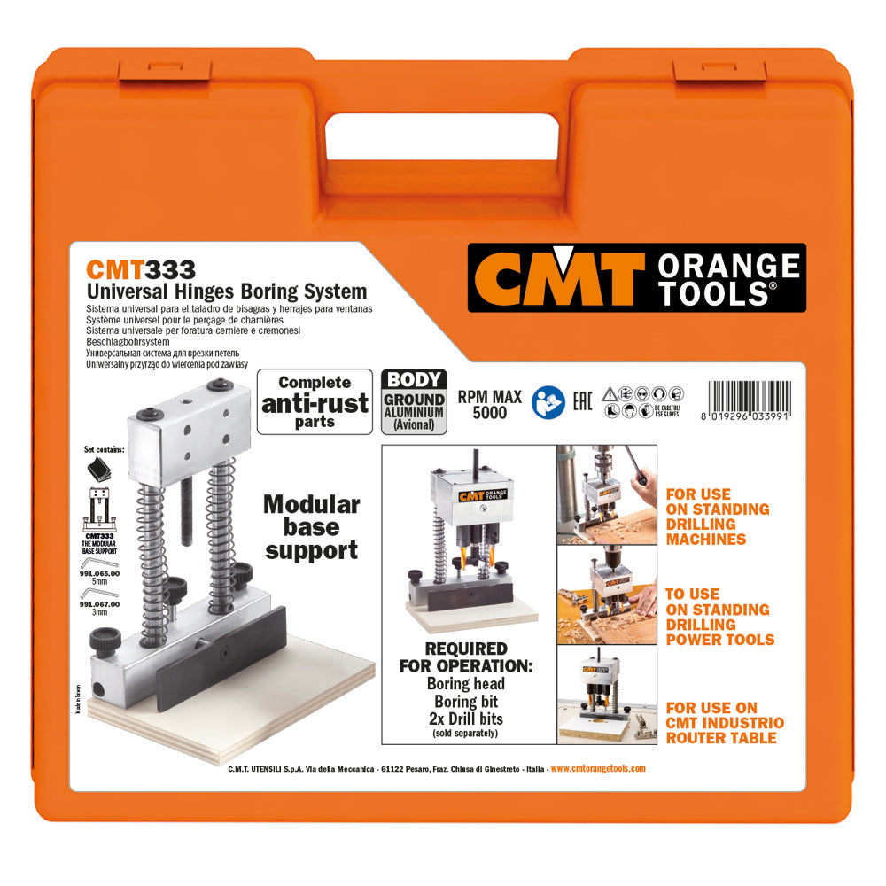 CMT Orange Tools CMT333 Universal hinges boring system Hardware Hardware Tools Systems and accessories Woodworking Tools and accessories Ireland Maginn Machinery 02